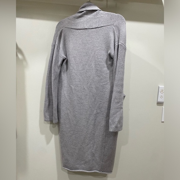 Babaton Grey Knit Cardigan 100% Italian Merino Wool XXS Aritzia - Picture 5 of 7
